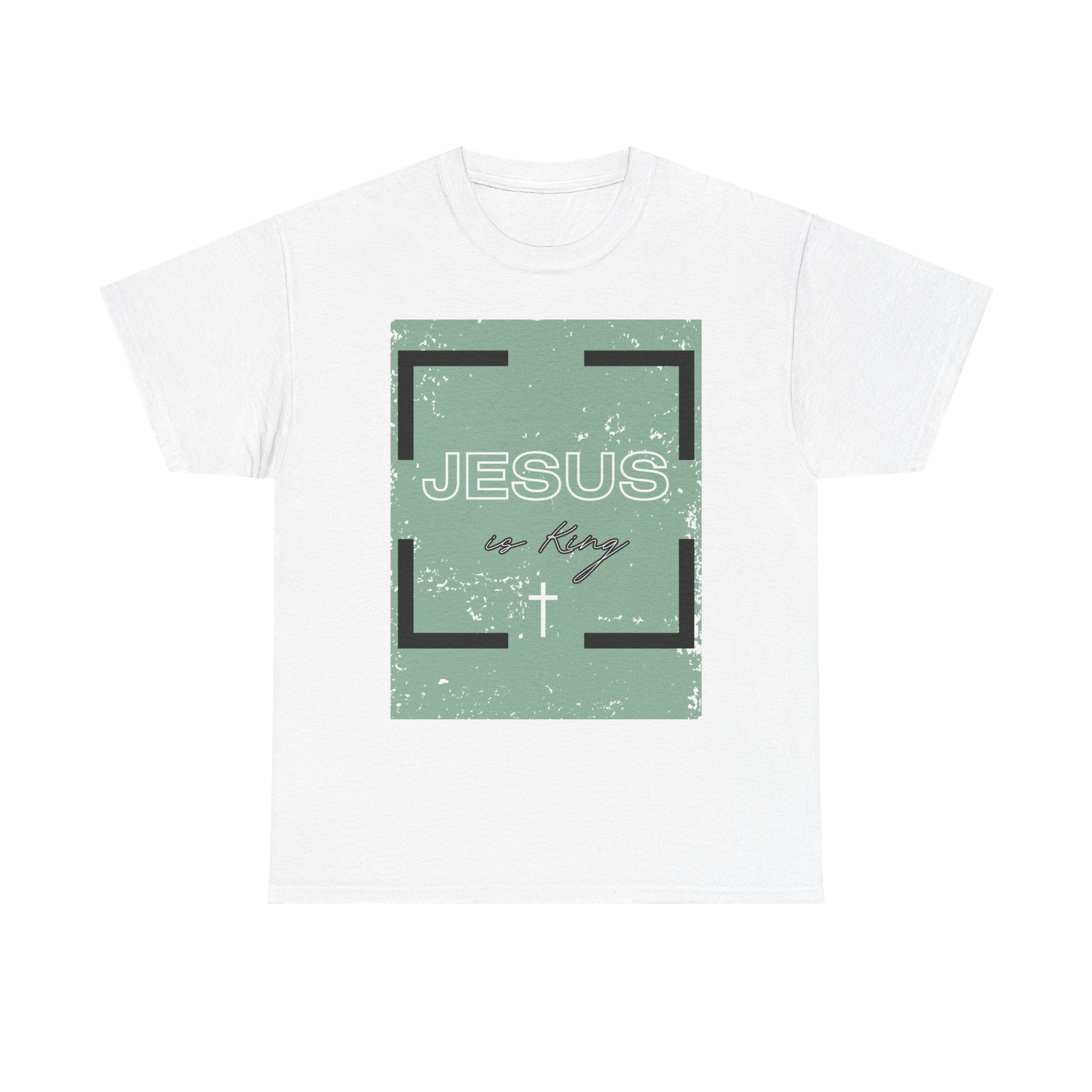 Inspirational Faith Tee: Jesus is King, Perfect for Church, Gifts, Casual Wear, Christian Apparel