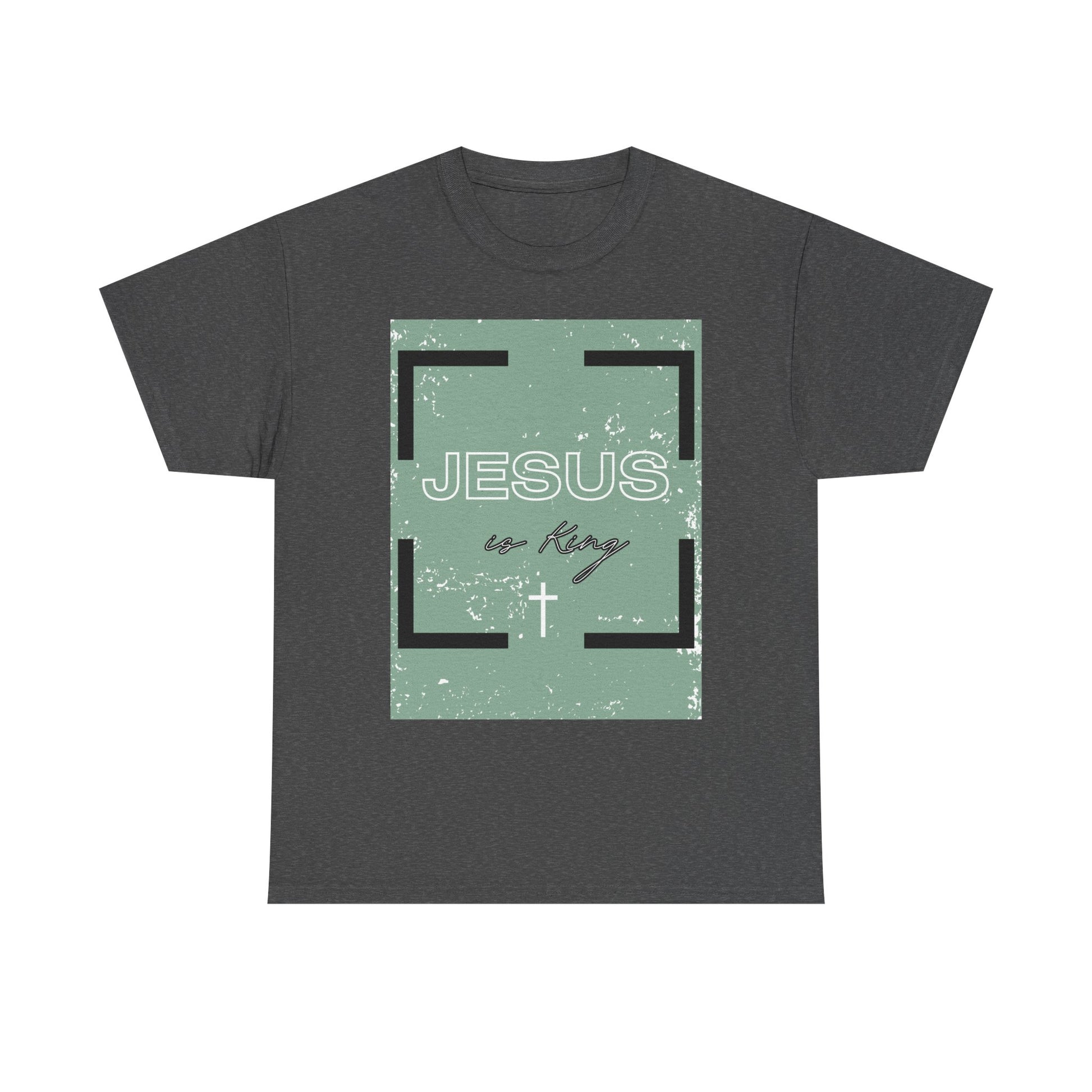 Inspirational Faith Tee: Jesus is King, Perfect for Church, Gifts, Casual Wear, Christian Apparel