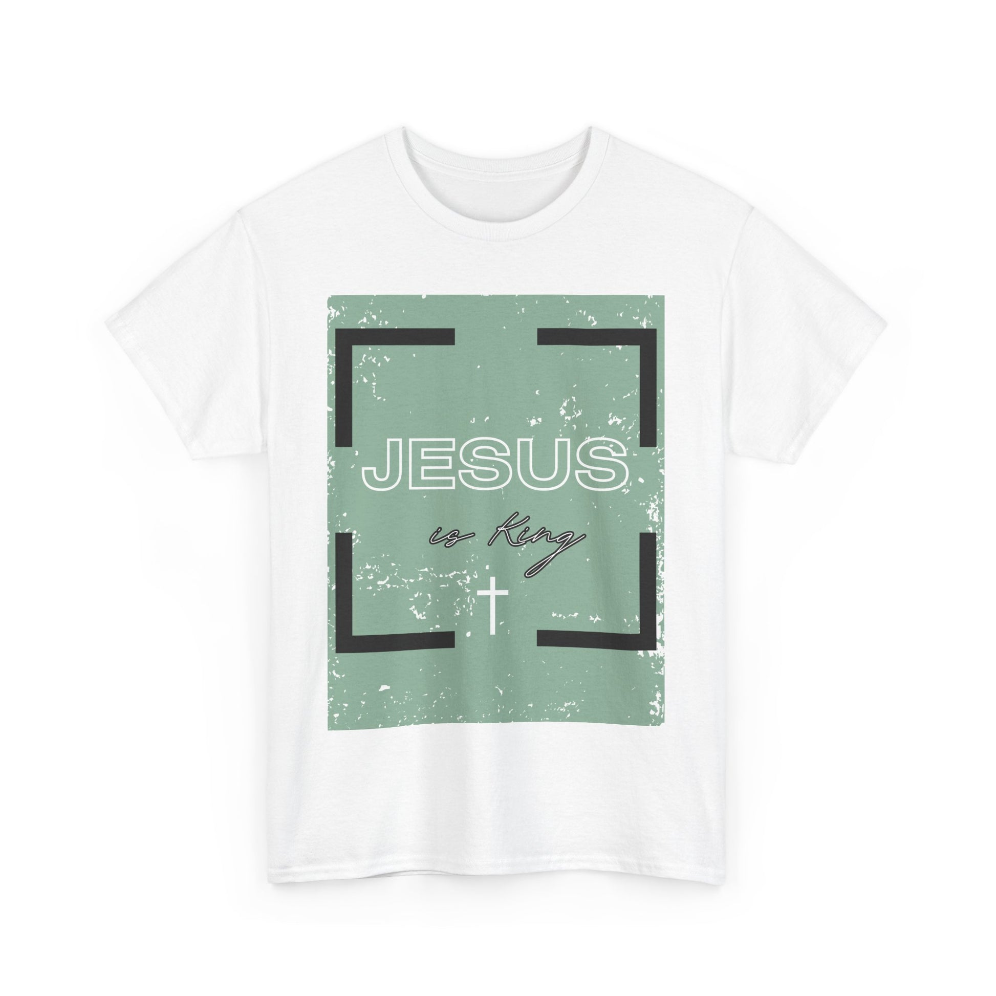 Inspirational Faith Tee: Jesus is King, Perfect for Church, Gifts, Casual Wear, Christian Apparel