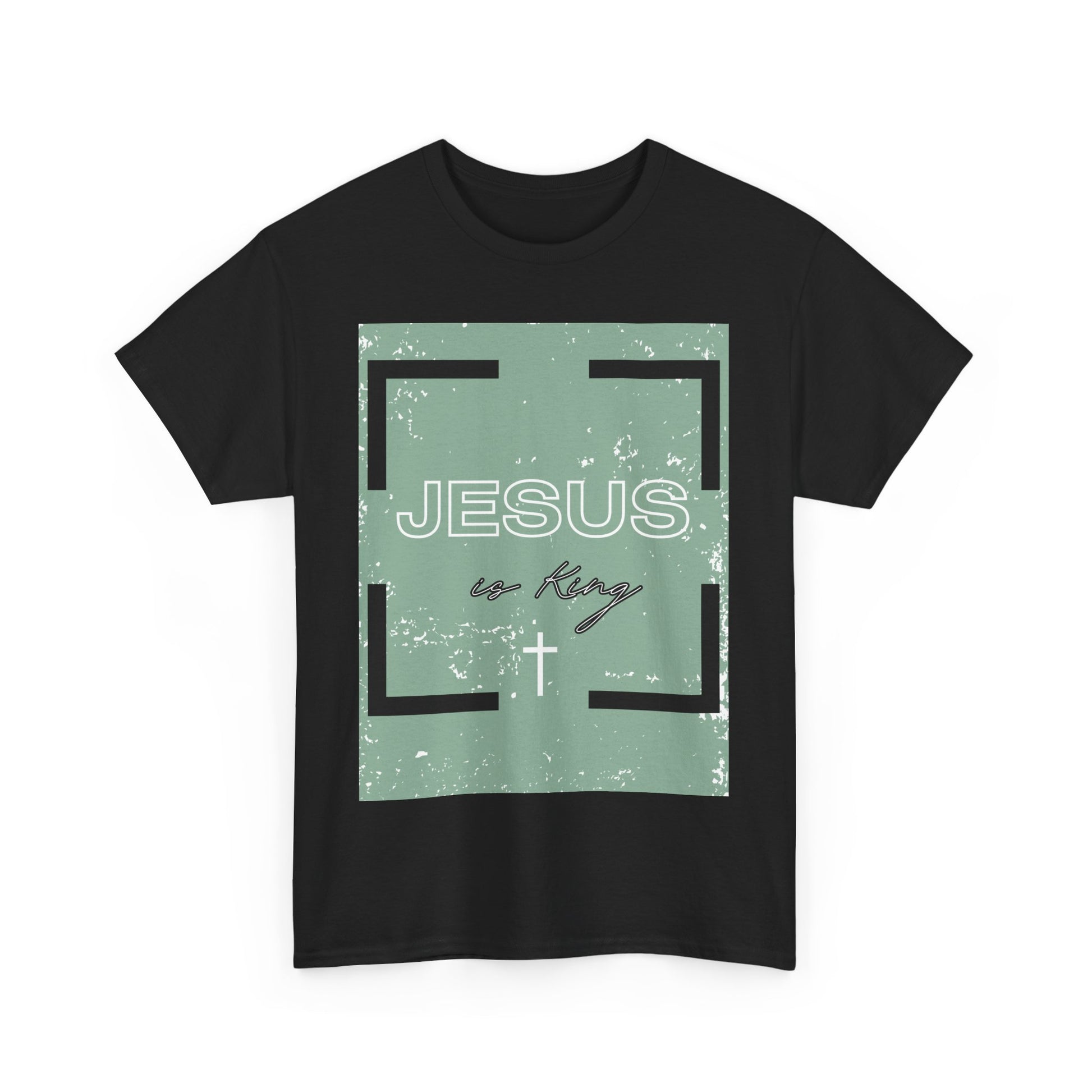 Inspirational Faith Tee: Jesus is King, Perfect for Church, Gifts, Casual Wear, Christian Apparel
