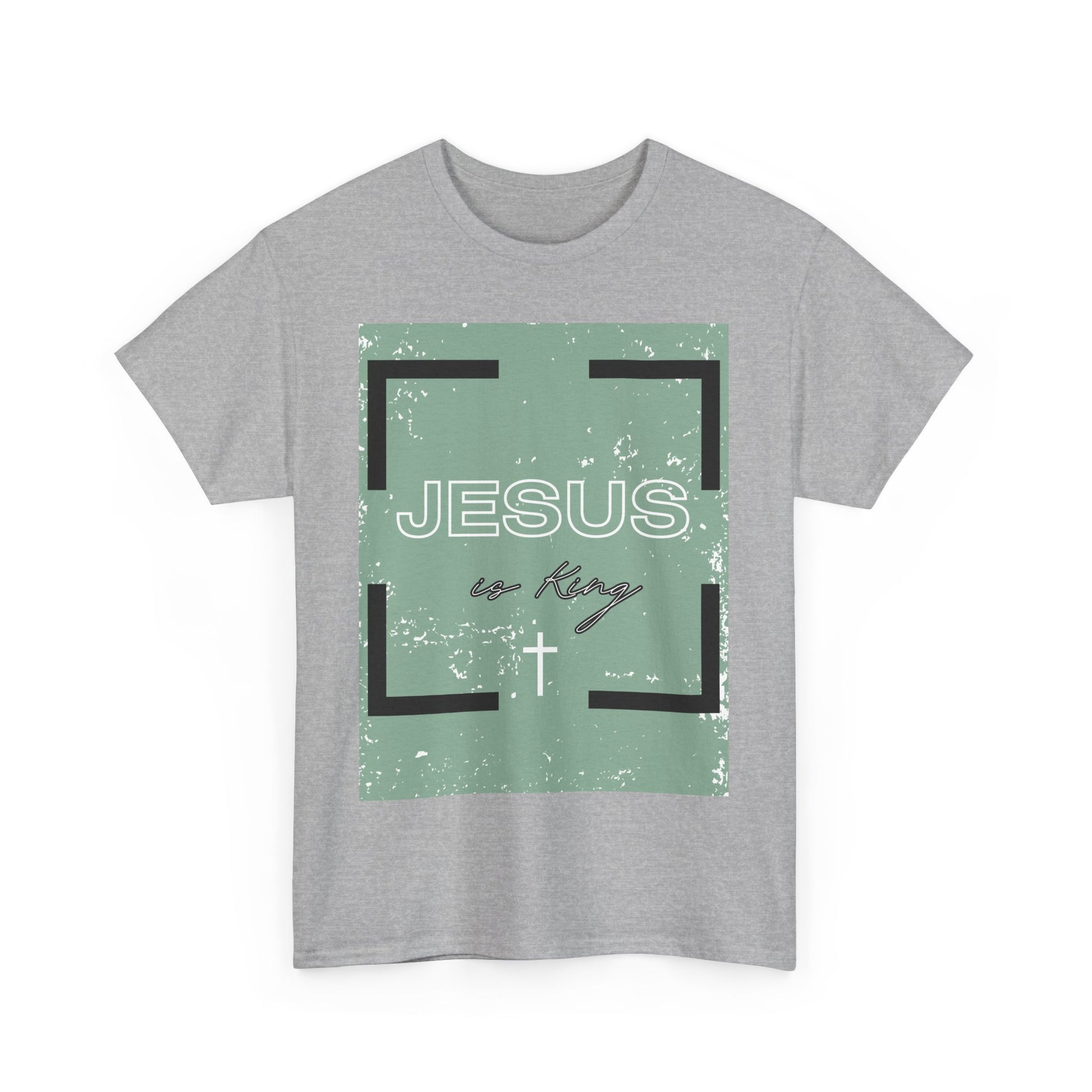 Inspirational Faith Tee: Jesus is King, Perfect for Church, Gifts, Casual Wear, Christian Apparel