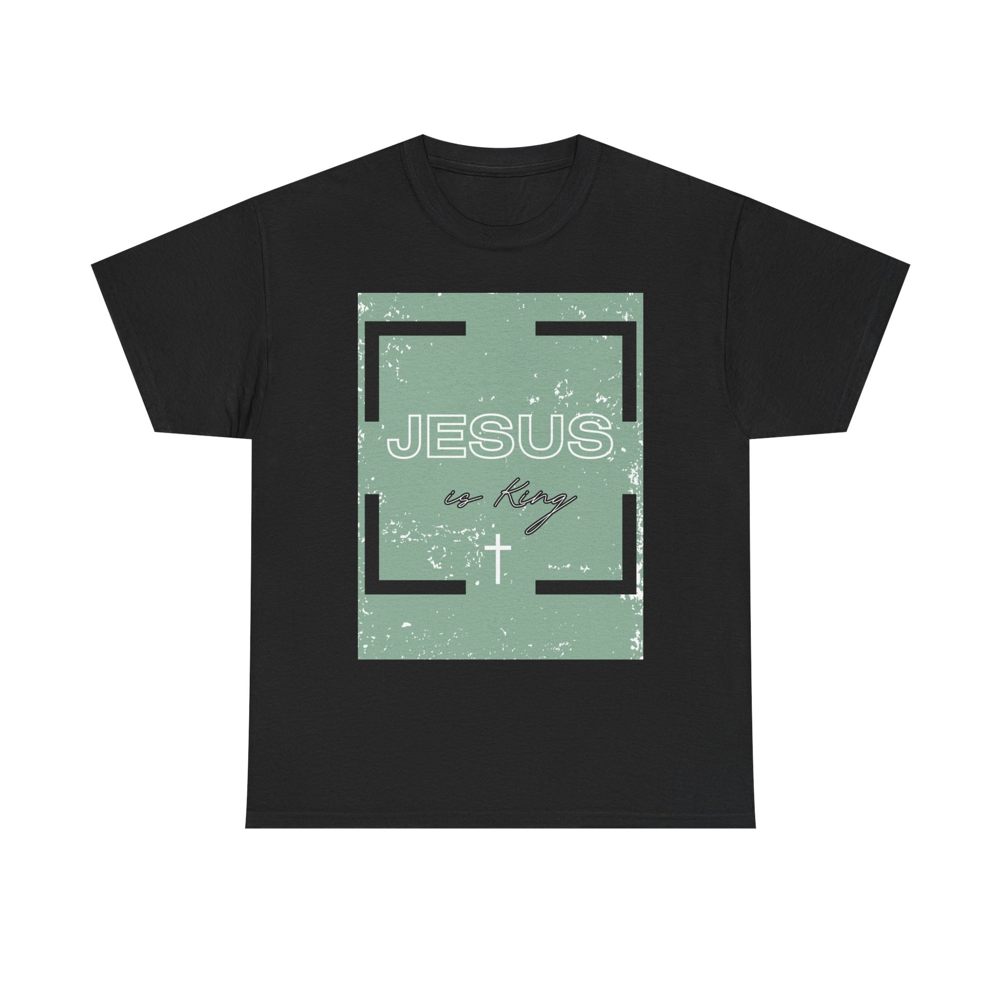 Inspirational Faith Tee: Jesus is King, Perfect for Church, Gifts, Casual Wear, Christian Apparel