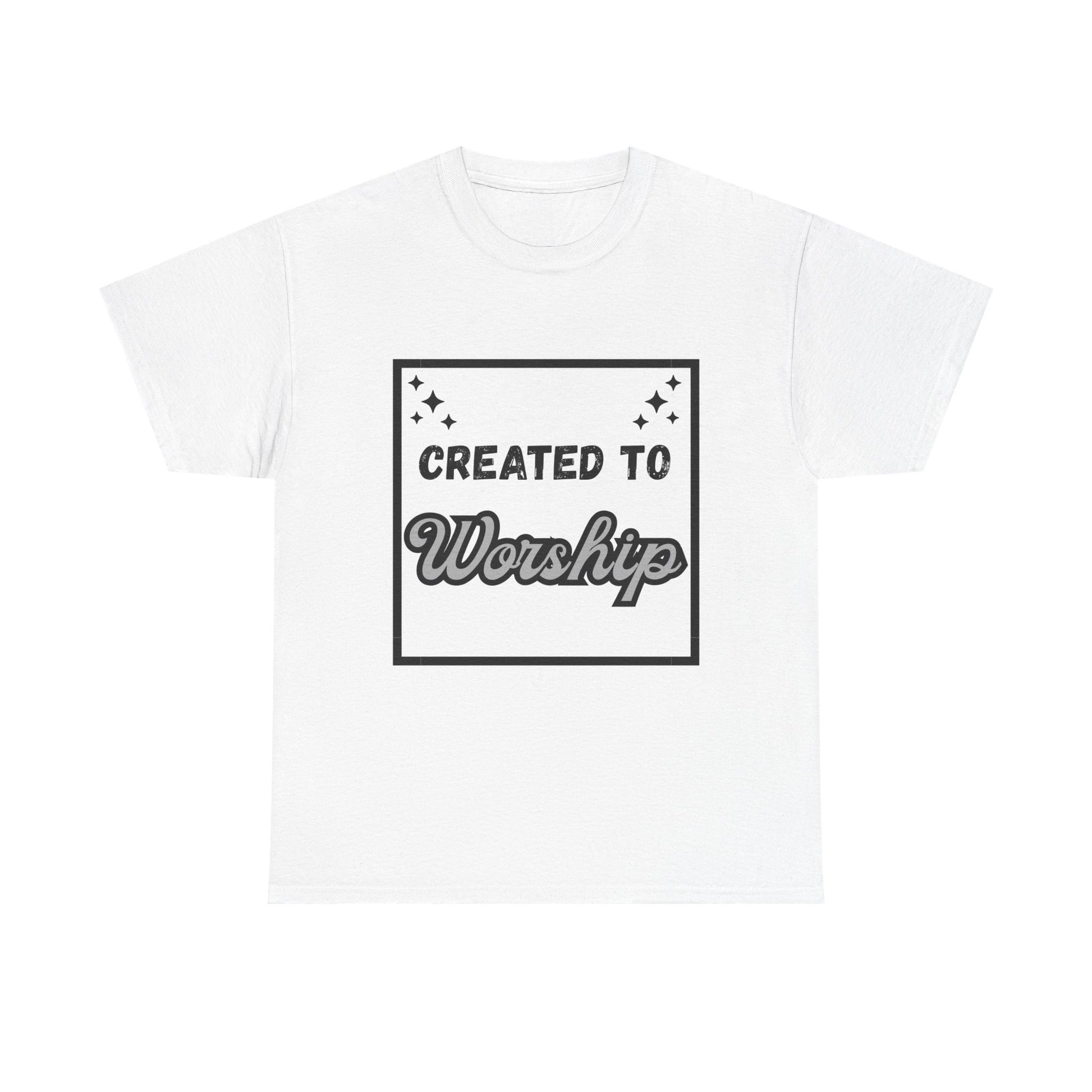 Created to Worship Unisex Heavy Cotton Tee, Faith-Based T-Shirt, Christian Apparel, Gift for Church Events, Spiritual Inspiration, [...]