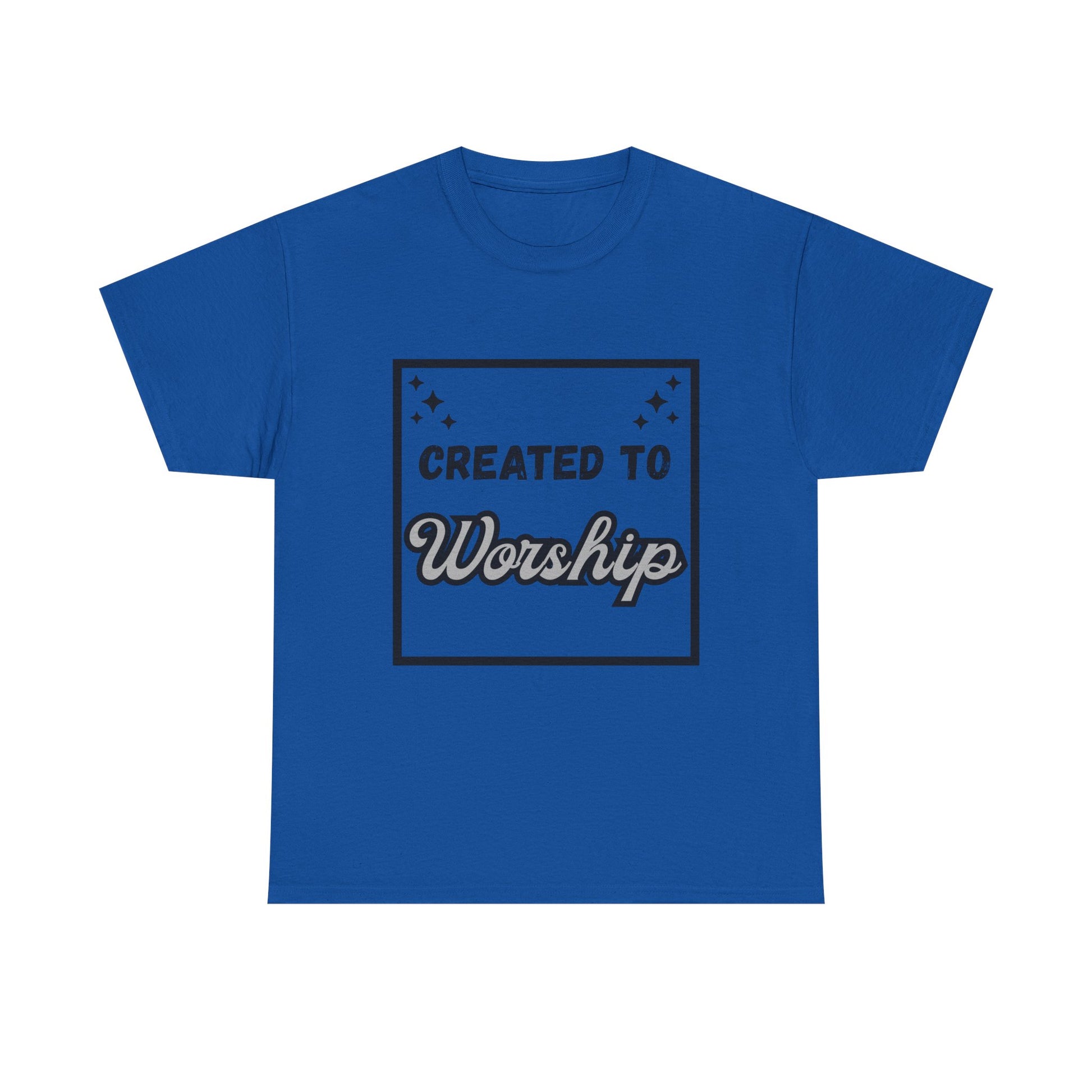 Created to Worship Unisex Heavy Cotton Tee, Faith-Based T-Shirt, Christian Apparel, Gift for Church Events, Spiritual Inspiration, [...]