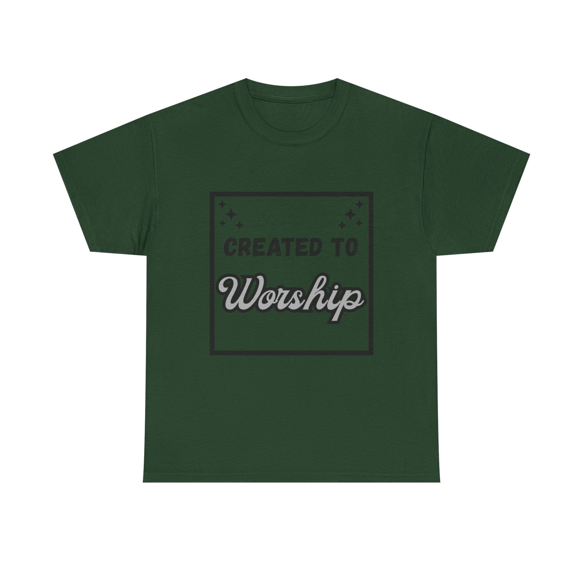 Created to Worship Unisex Heavy Cotton Tee, Faith-Based T-Shirt, Christian Apparel, Gift for Church Events, Spiritual Inspiration, [...]